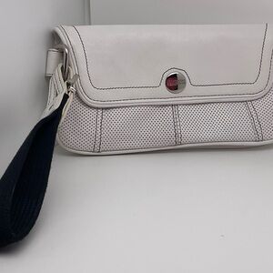 Kenneth Cole Reaction White Wristlet Clutch